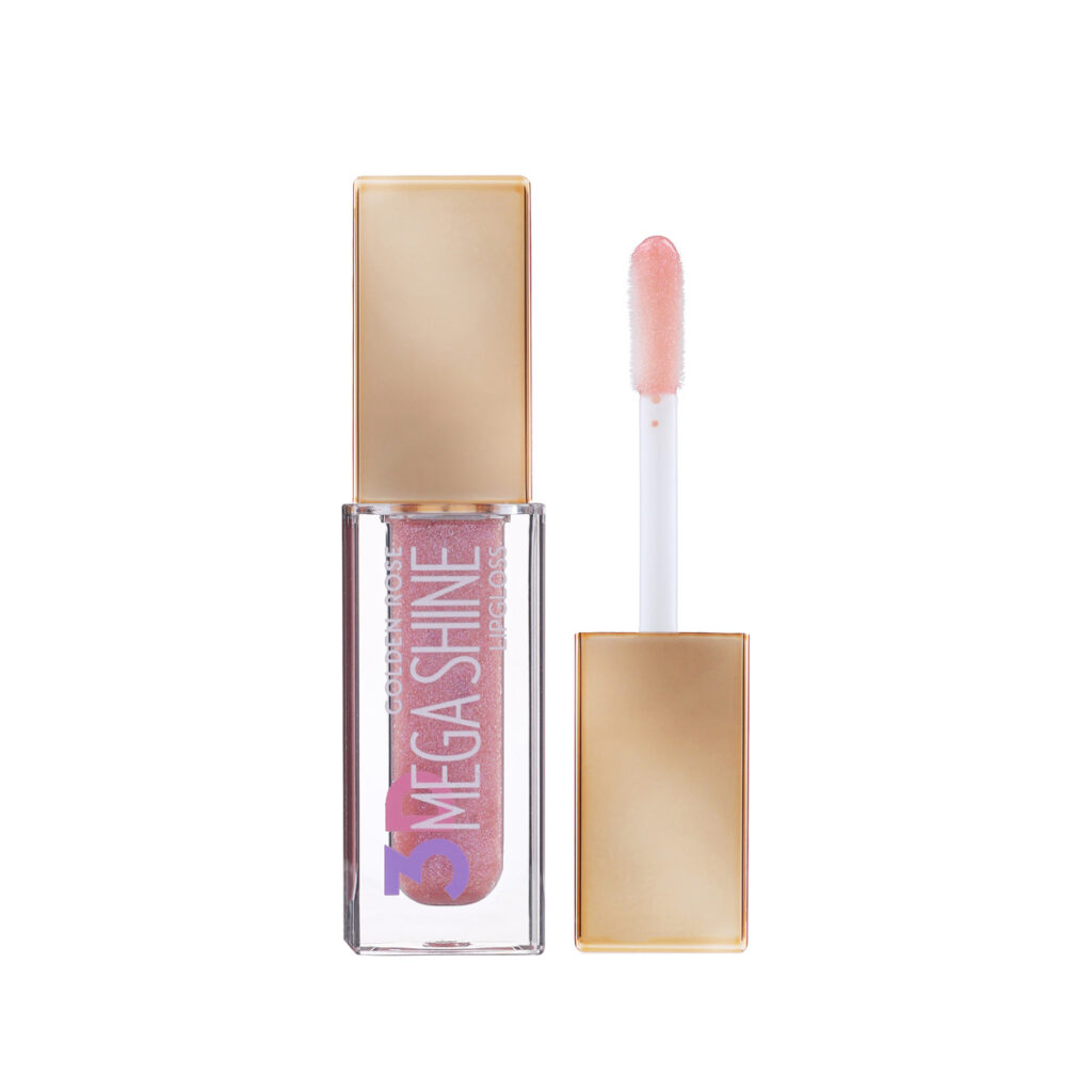 لیپ گلاس گلدن رز 3D Mega Shine