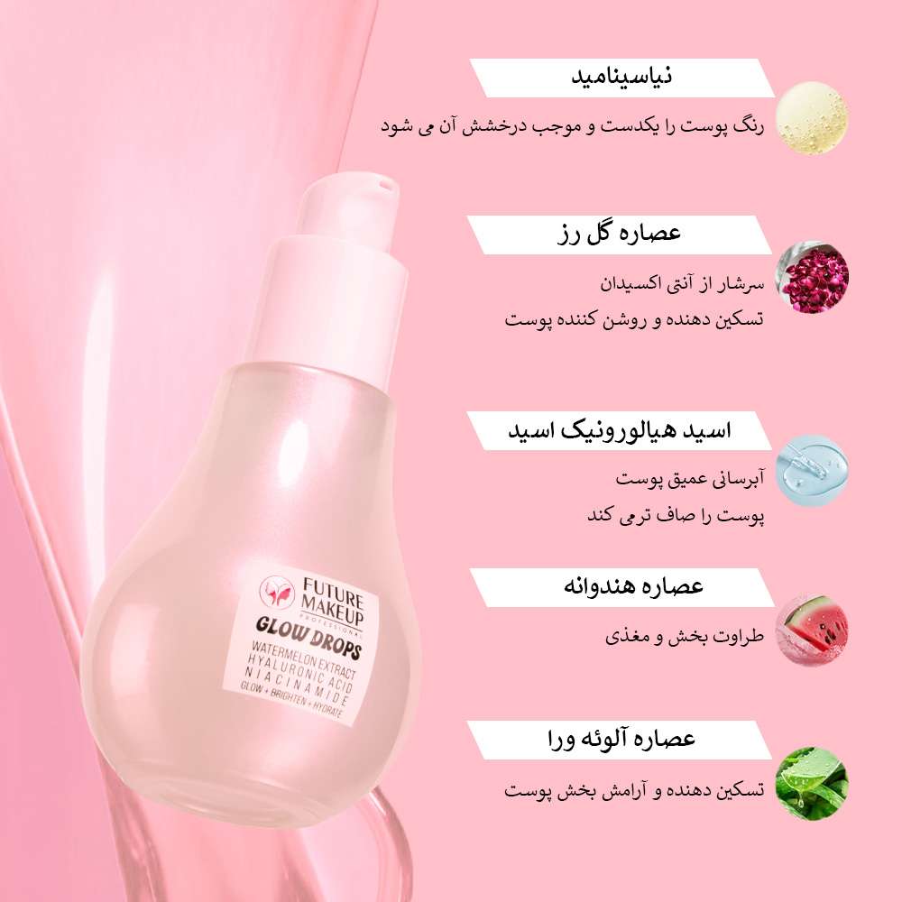 سرم آبرسان هندوانه فیوچر میکاپ FU7701