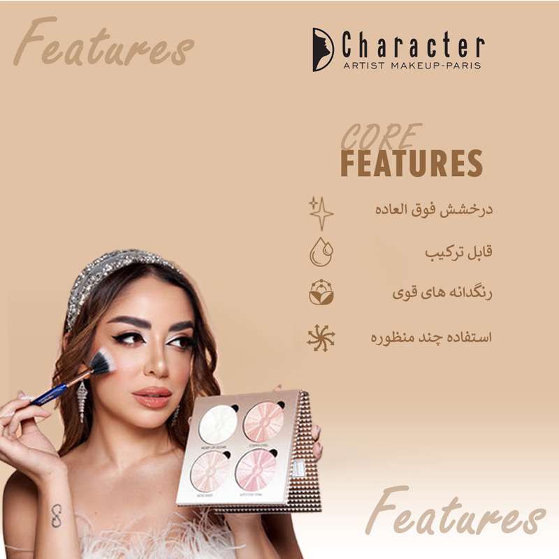 پالت هایلایتر کارکتر GK004